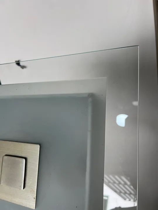 Luminária de teto moderna e elegante detalhe jateado e inox - Foto 2