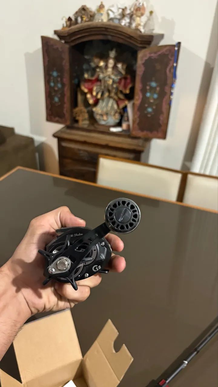 Vara de pesca completa fibra de carbono - Foto 6