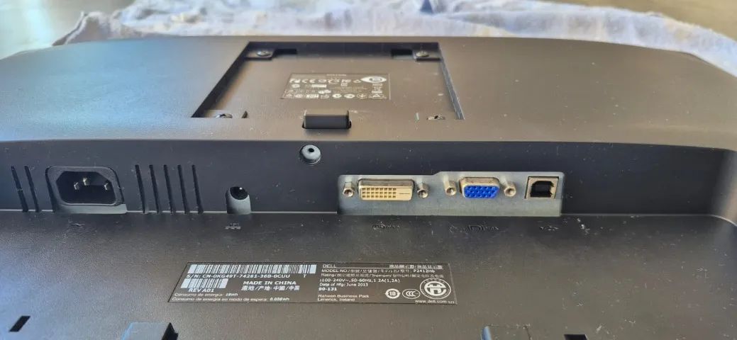 2 Monitores Dell 24 Polegadas p2412h - DVI e VGA - Foto 3