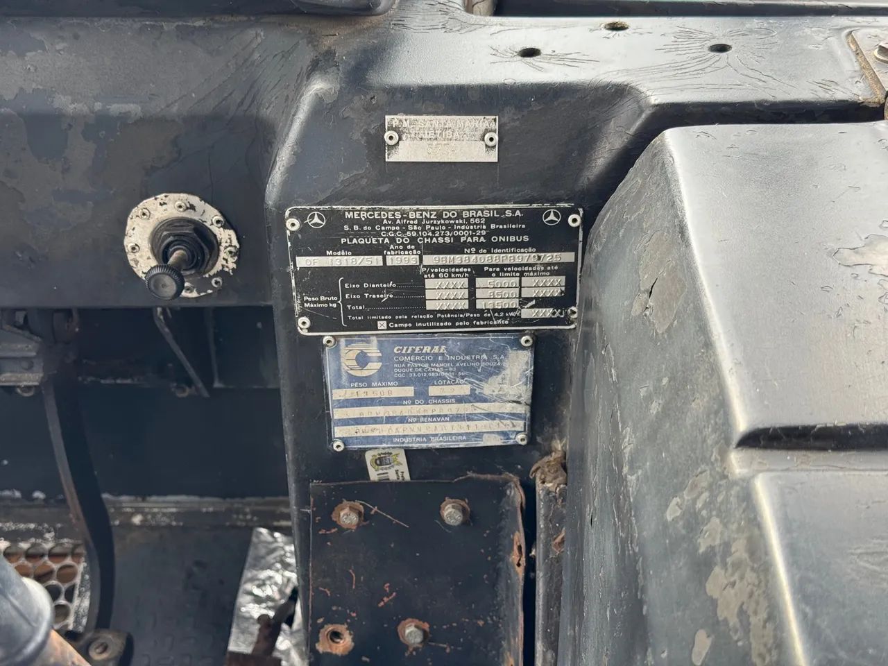 MB OF 1318 ANO 1993 - ACEITO ÔNIBUS MICROÔNIBUS RURAL URBANO - Foto 8