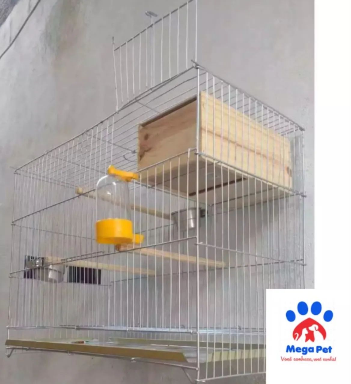 Gaiola Viveiro Calopsita GRANDE Zincada Premium - Nova - Foto 2