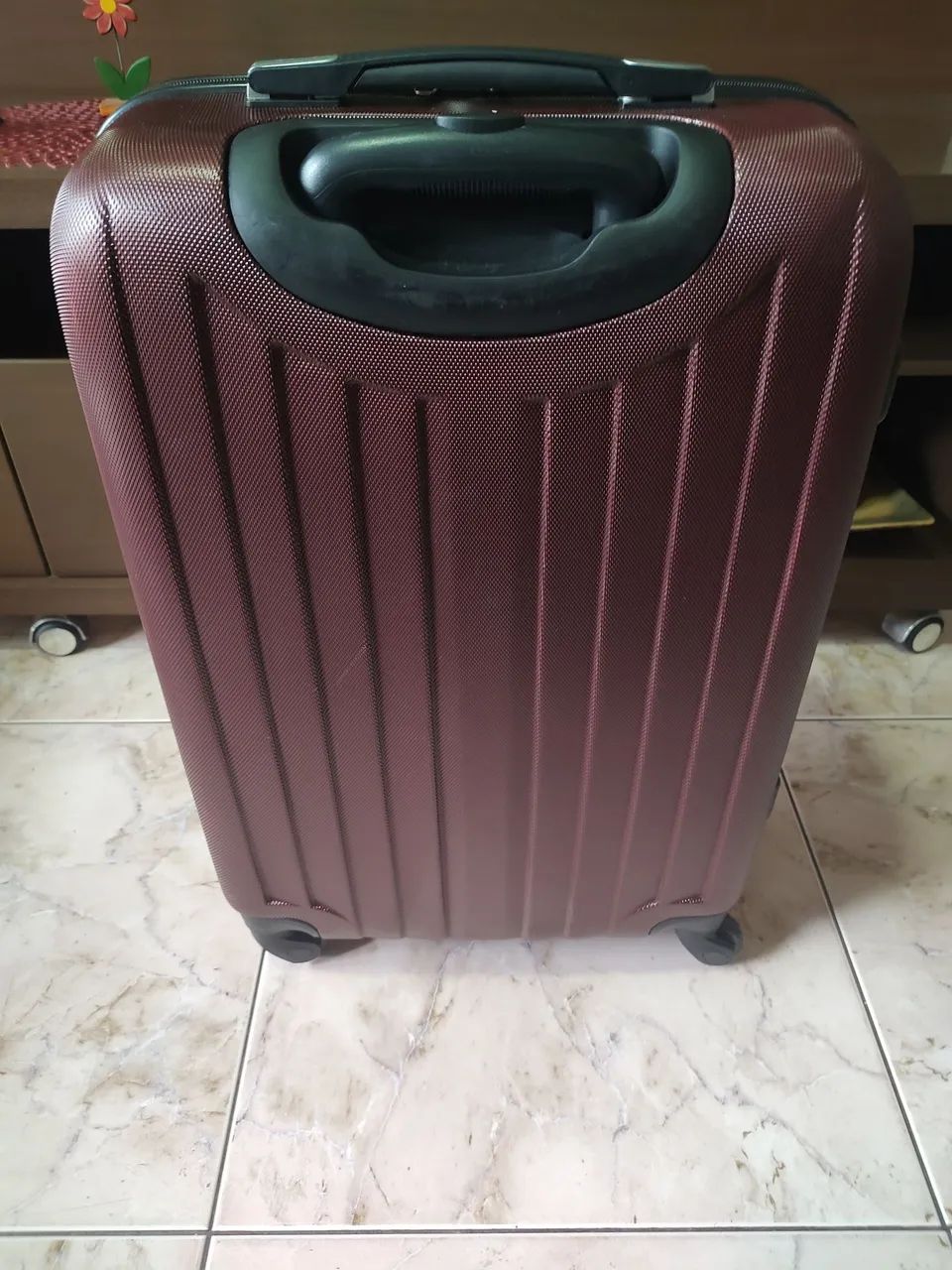 Mala de viagem 15kg de rodinhas vinho TravelMax  - Foto 6