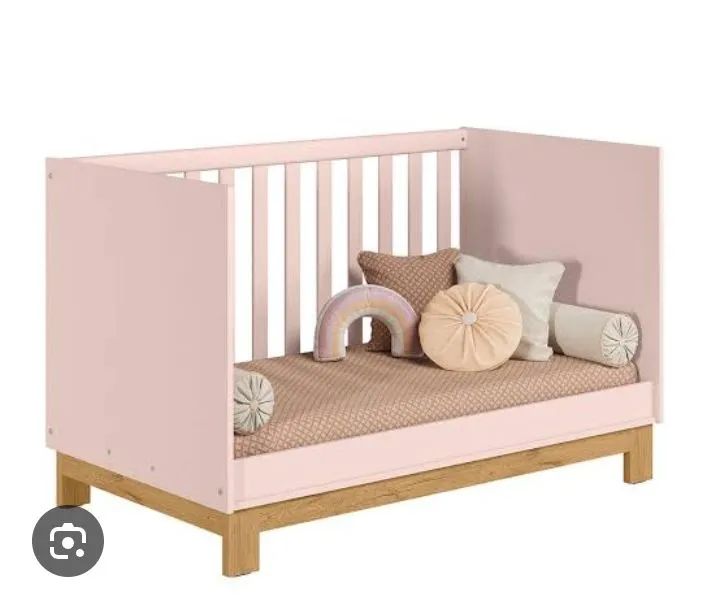 Berço mini cama rosa