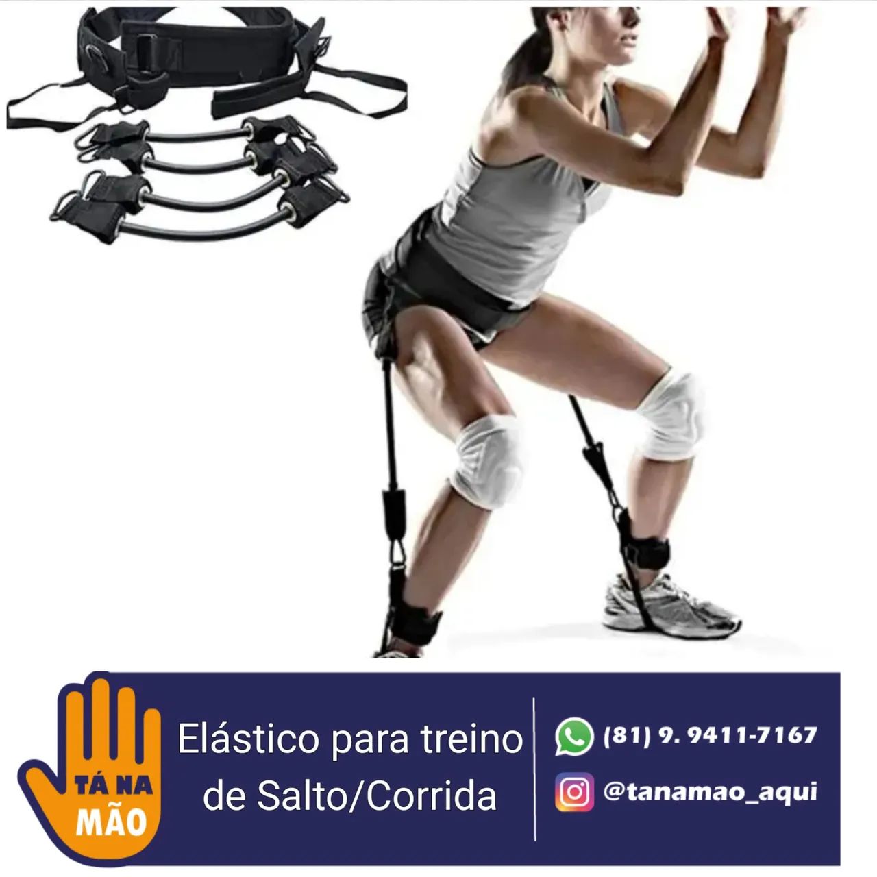 Elástico para treino de salto e corrida - TNA Mão