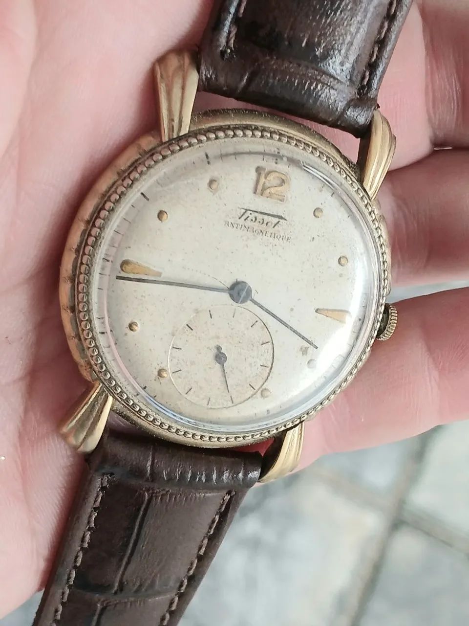 Relógio Tissot Antimagnétique Vintage à corda década de 1940  - Foto 5