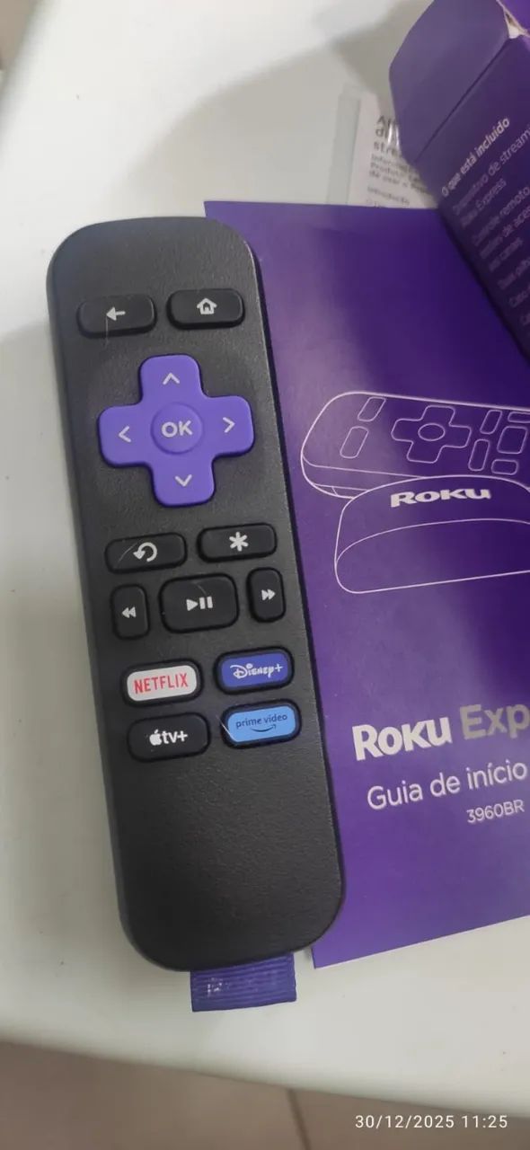 Roku Express HD / FHD Streaming TV Smart - Controle Remoto - Cabo HDMI - Fácil uso