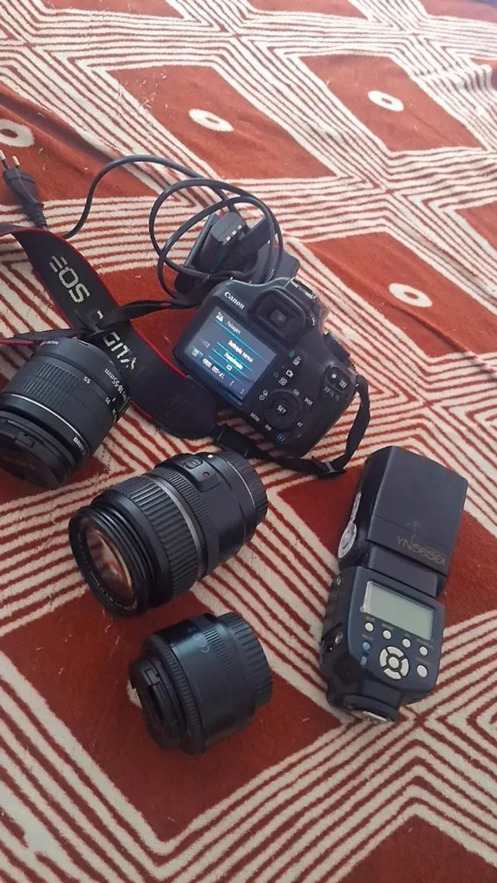  Camera cânon Eos T3 completa