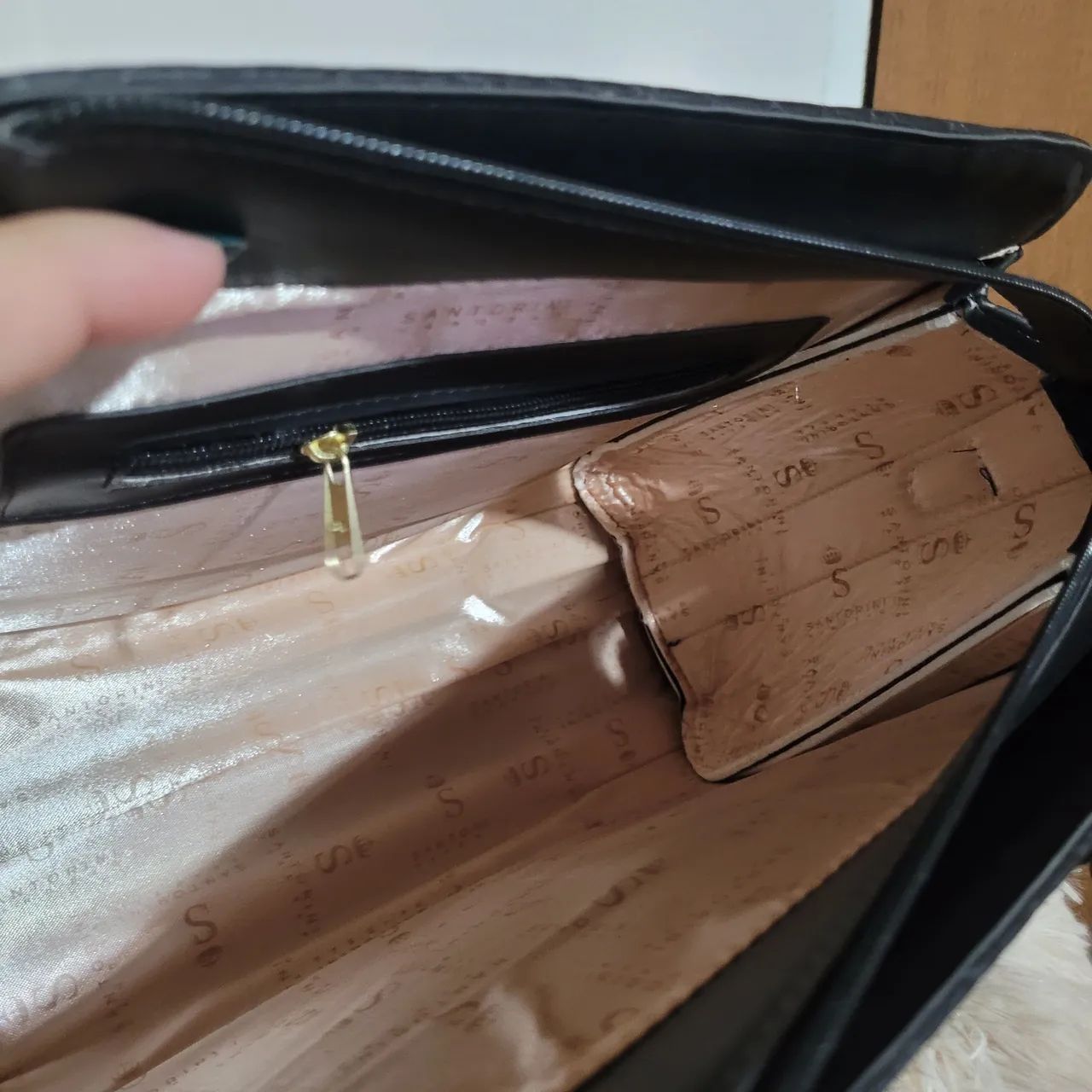 Bolsa grande de mão com alça transversal - Foto 2