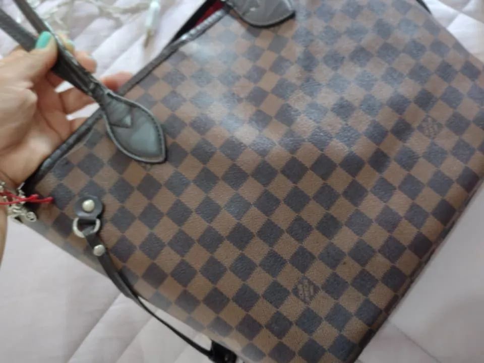 Bolsa Louis Vuitton Damier Ebene Neverfull - Foto 3