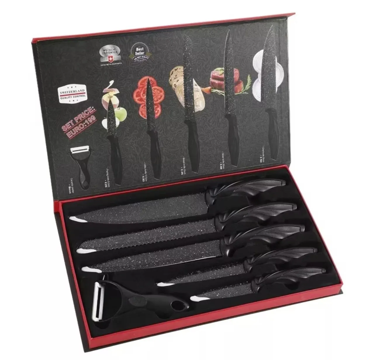 Conjunto de Facas de Cozinha Premium - Qualidade Suíça