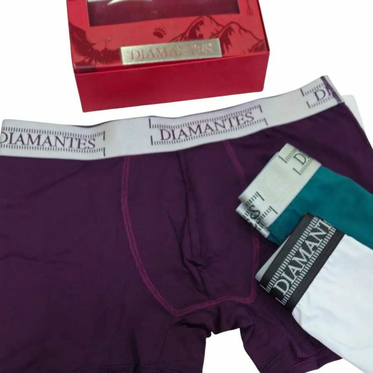 Kit com 3 cuecas box DIAMANTES LINGERIE  - Foto 5