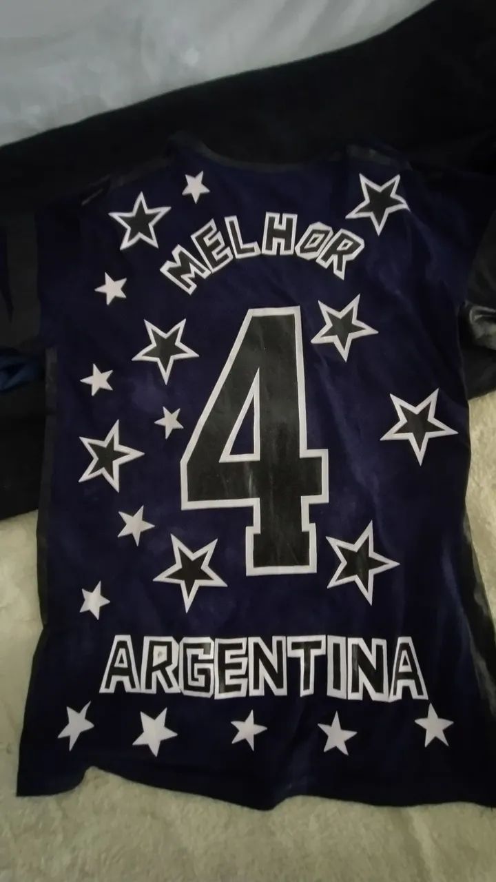 Camisa da Argentina Azul Escuro copa 1994 - Foto 2