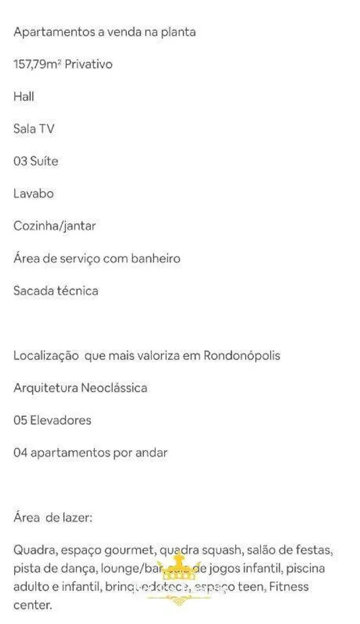 VENDO APARTAMENTO EXCLUSIVO NA AV. JULIO CAMPOS ED. INFINITY - Foto 3