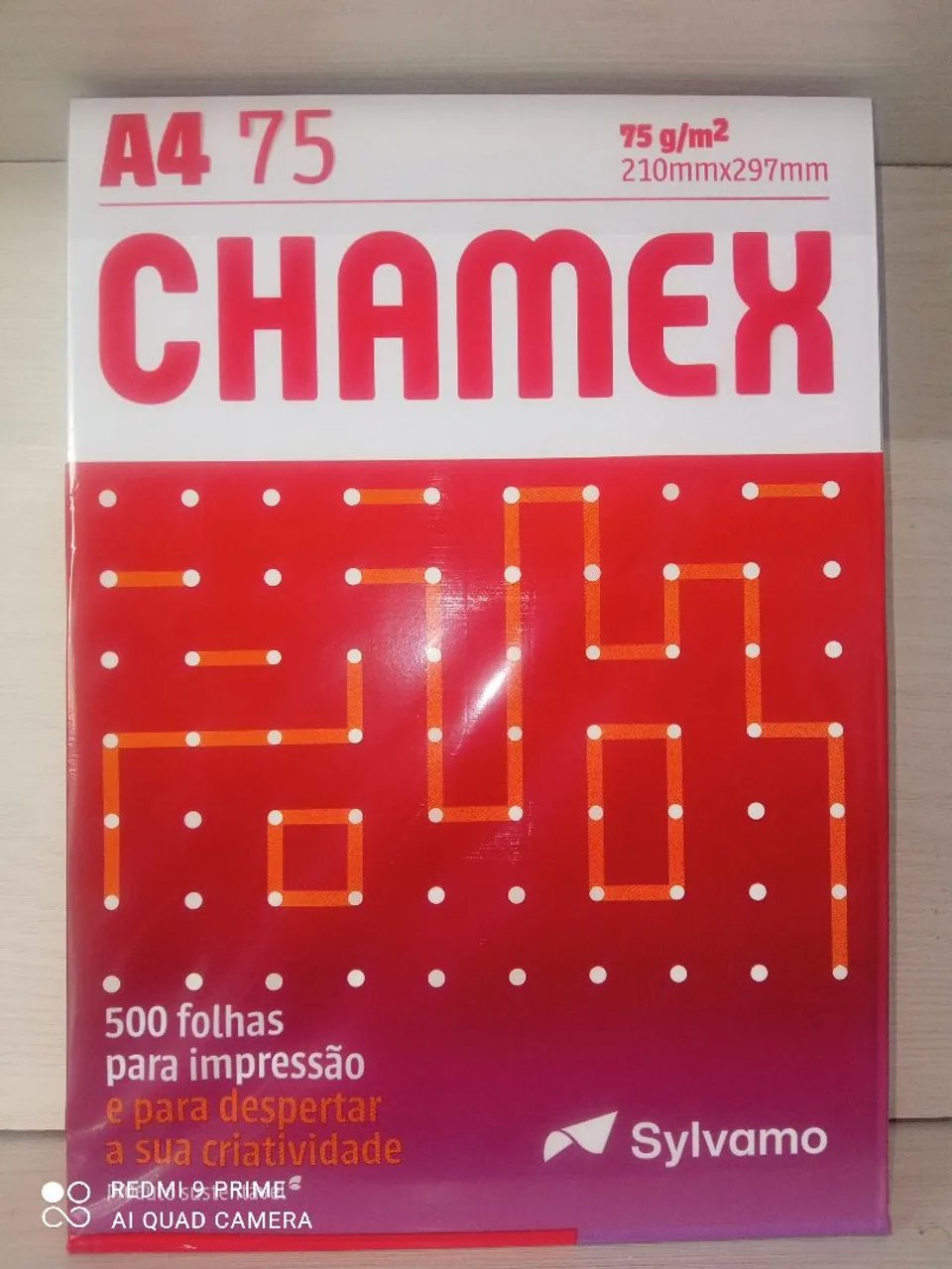 Papel Chamax A4 75g/m² com 500 folhas