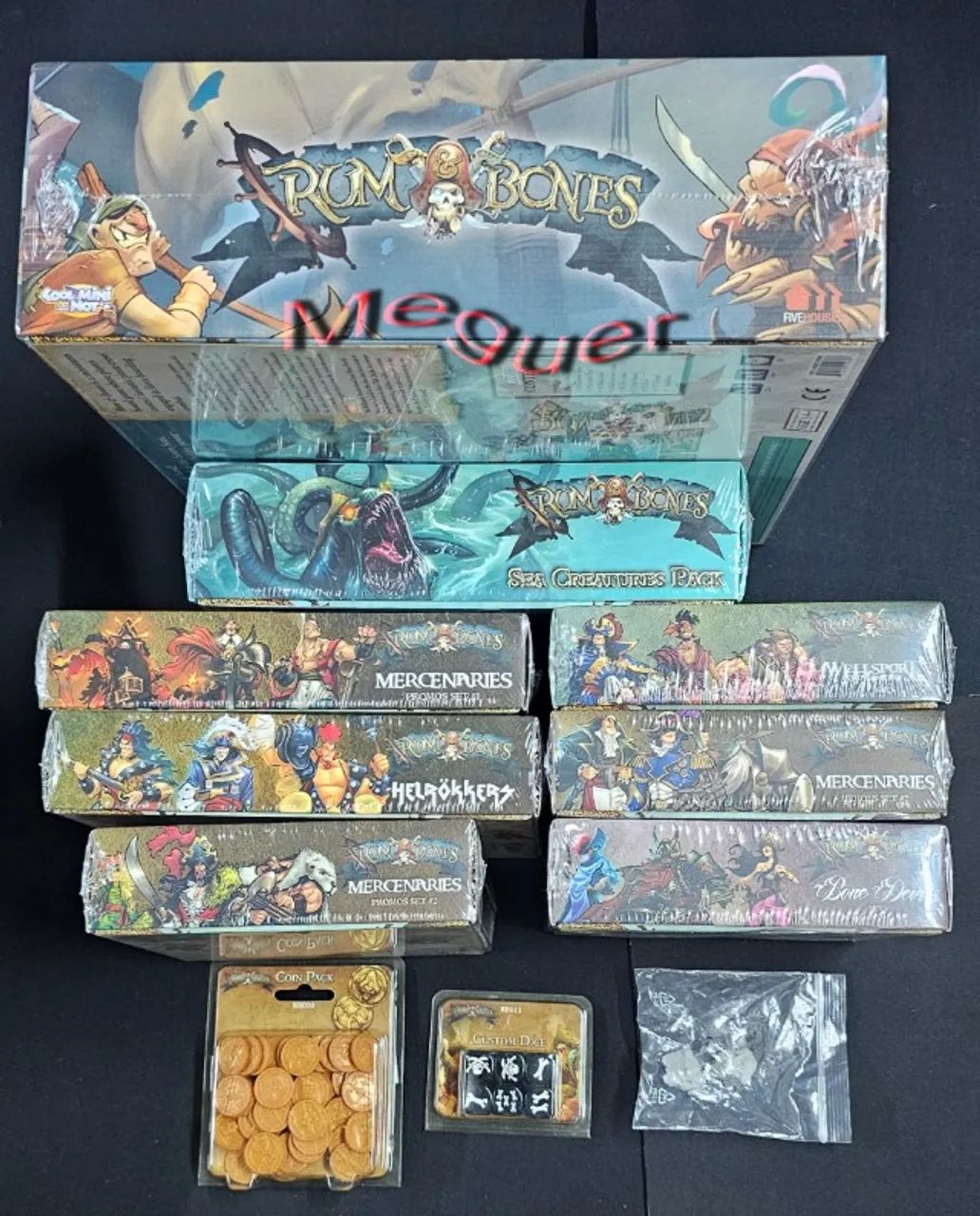 Rum & Bones + extras Novo Boardgame Importado Jogo de Tabuleiro Kickstarter - Foto 2