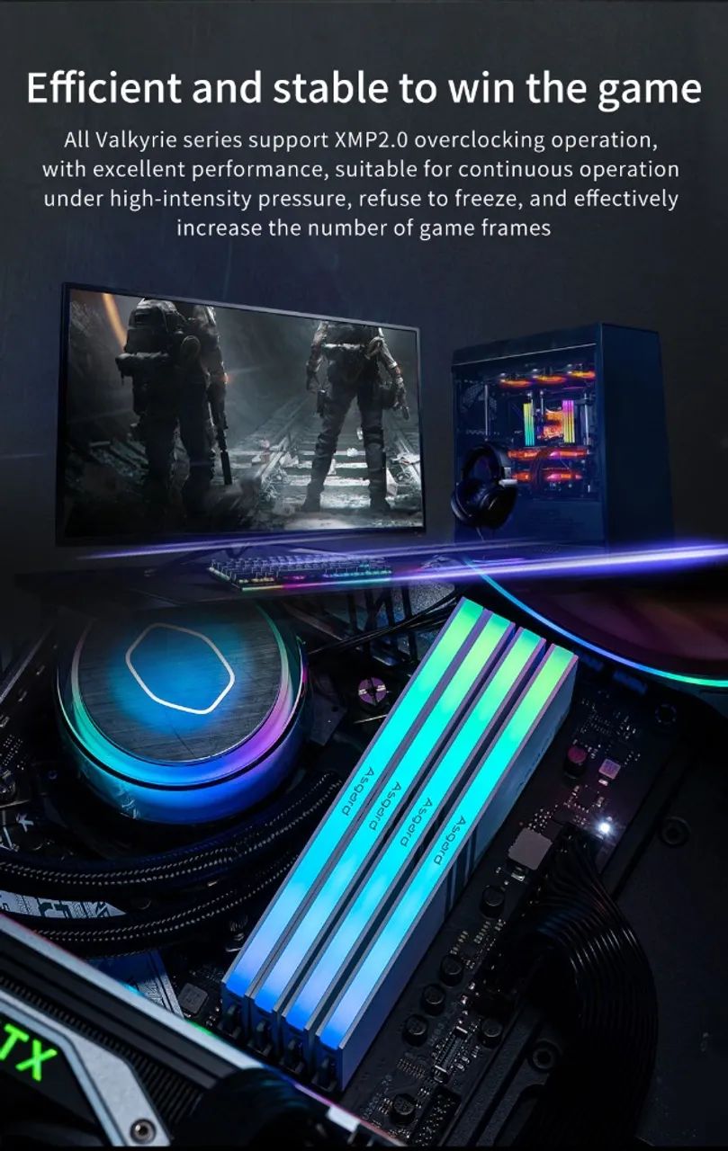 Asgard Valkyrie V5 RGB DDR4 Memory 32GB (2x16GB) 3200MHz64374253596801123