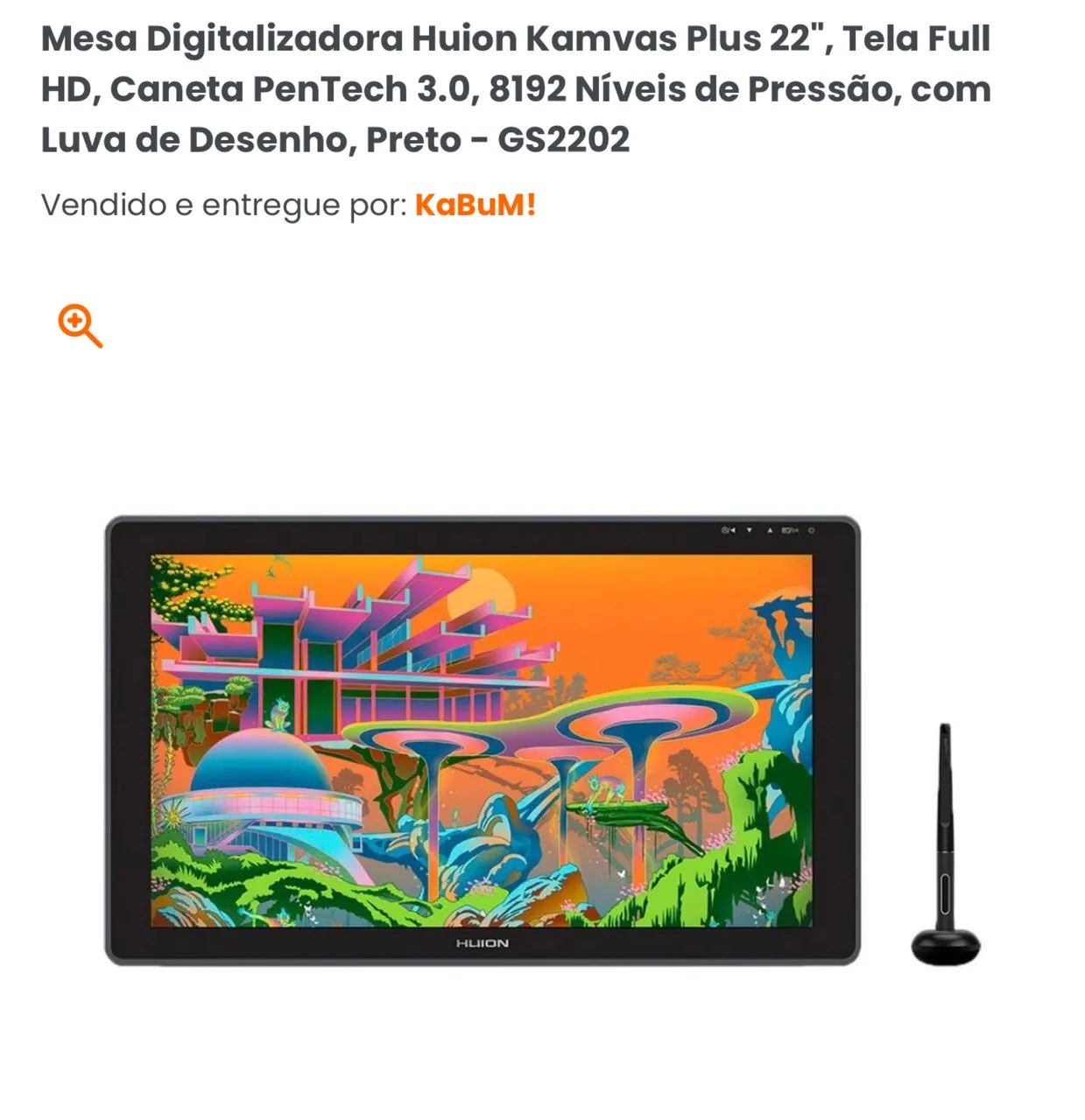 MESA DIGITALIZADORA HUION KAMVAS 