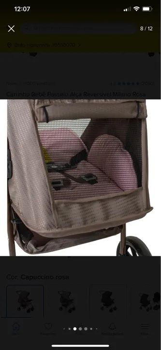 Carrinho de bebê - seminovo  - Foto 3