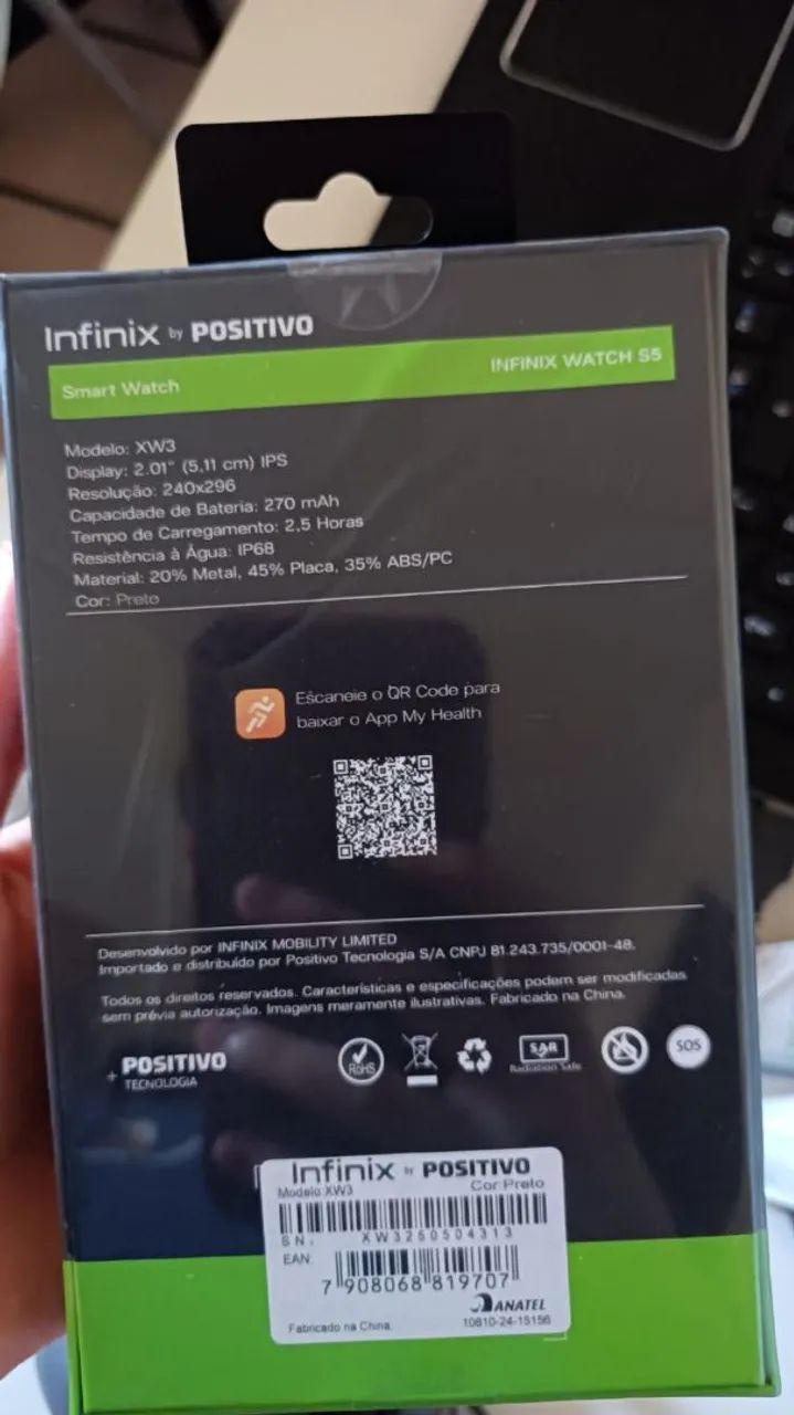 Relógio Inteligente Infinit smartwatch watch S5 - Foto 2