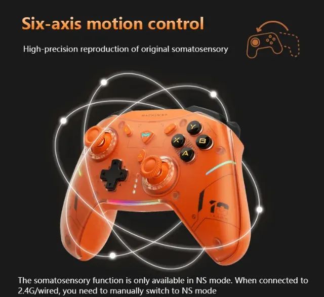 Controle Machenike G5PRO V2 10º Aniversário 2.4G Bluetooth e Fio RGB, PC / Nintendo Switch - Foto 3