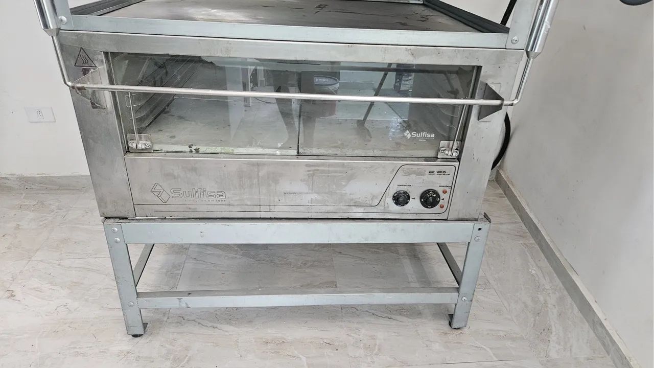 FORNO GUILHOTINA ELÉTRICO 2 CÂMARAS 90 X 90 INOX ESCOVADO - SULFIS - Foto 4