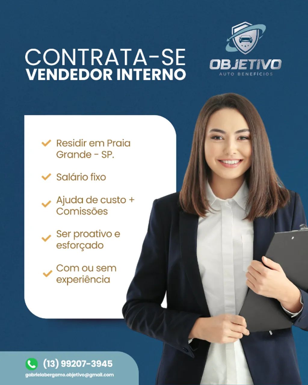 Vaga: Vendedor(a) (Com ou Sem Experiência)