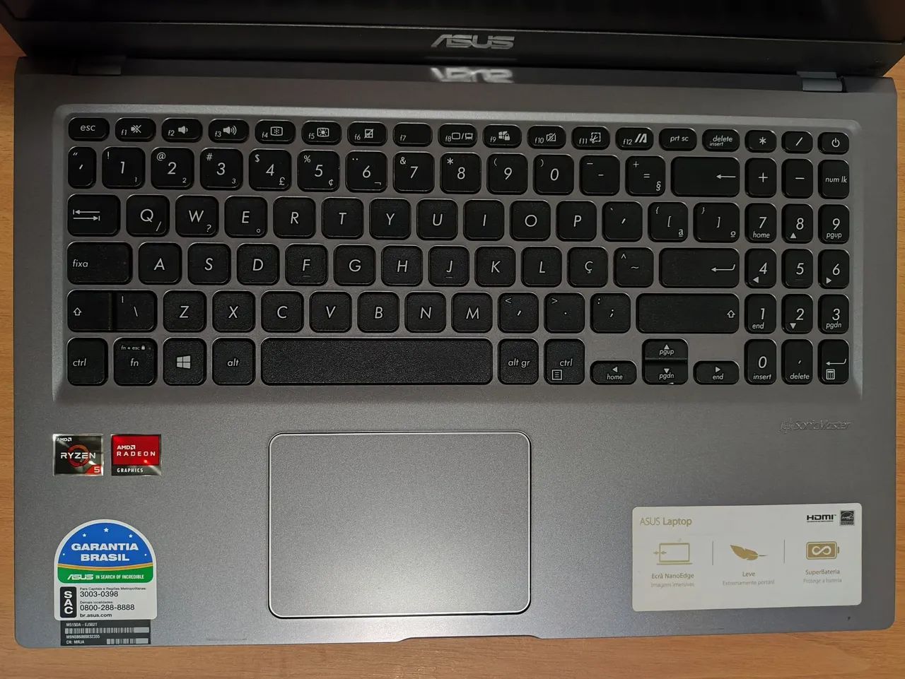 NOTEBOOK ASUS RYZEN 5 - 8GB RAM - SSD 256GB - Foto 4