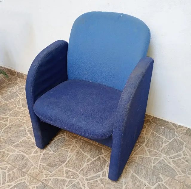 Poltrona de recepção espera interlocutor - Escritório estofada - Usado
