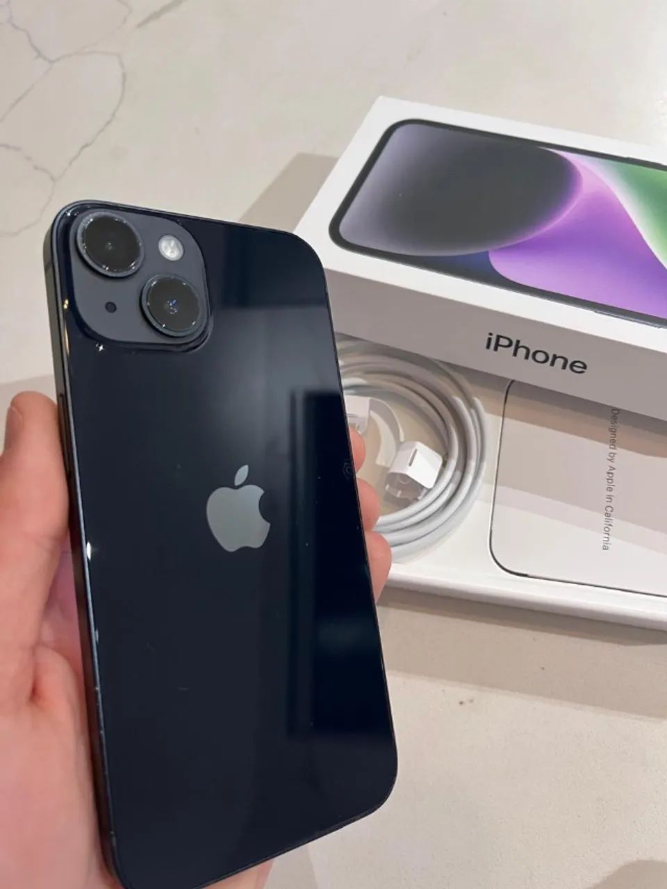 iPhone 14, 256GB - Azul | Caixa + Cabo Original
