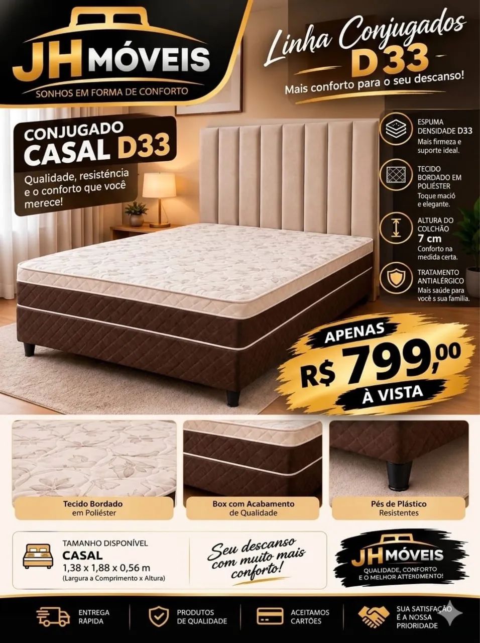 CAMA BOX CASAL D33