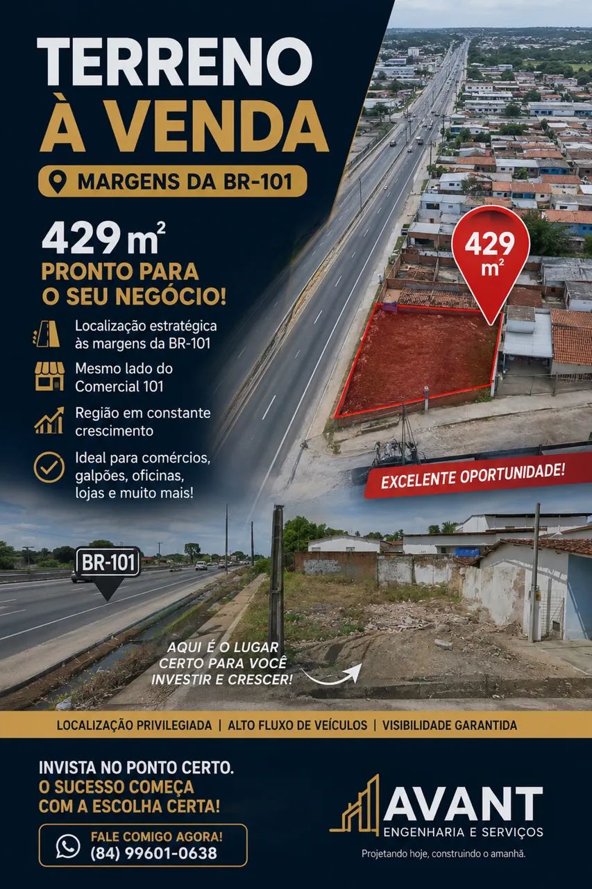 Terreno comercial na BR101