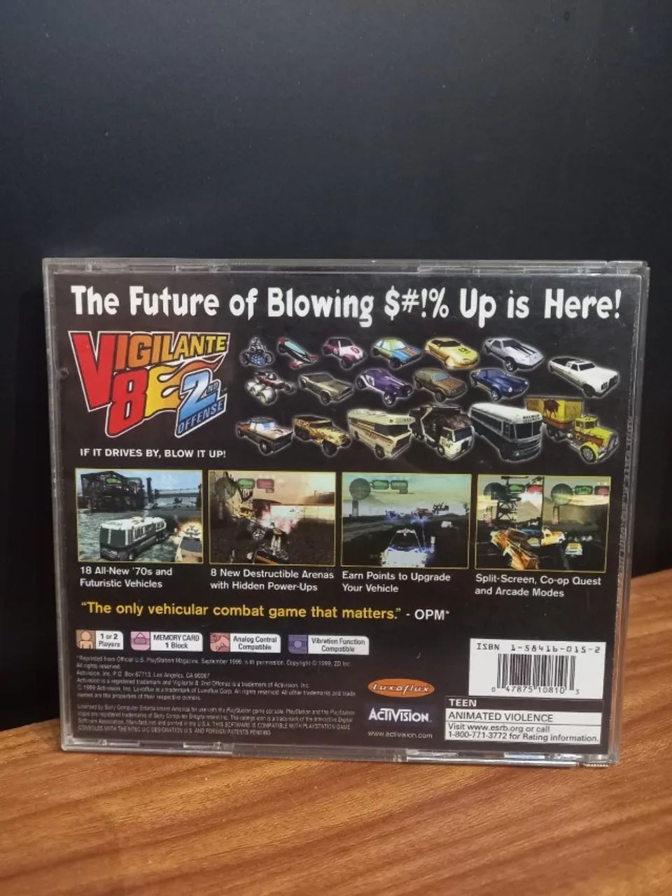 JOGO VIGILANTE 8 SECOND OFFENSE PS1 CIB USA ORIGINAL COMPLETO