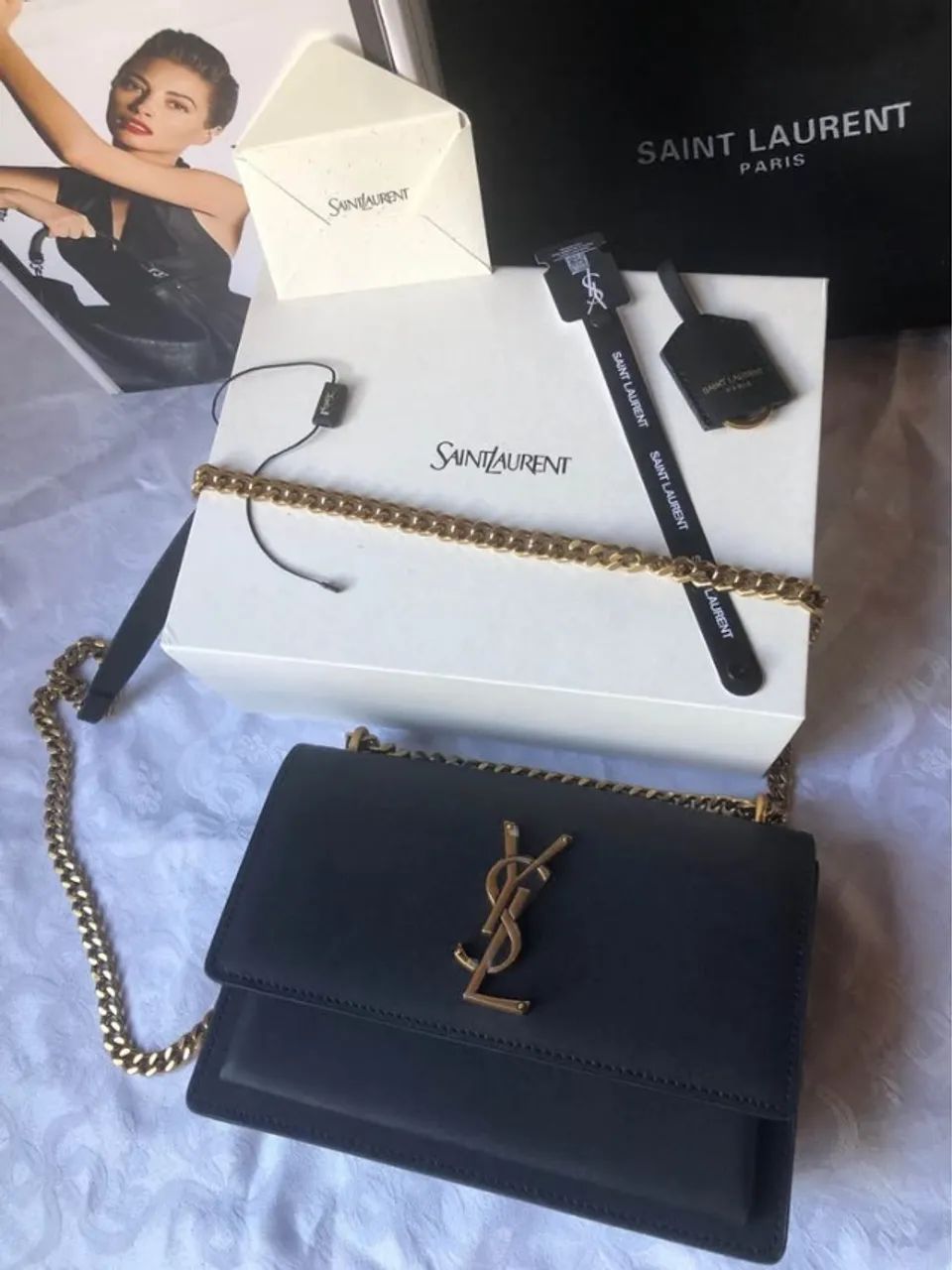 Bolsa YSL Sunset Shoulder Bag - Foto 5