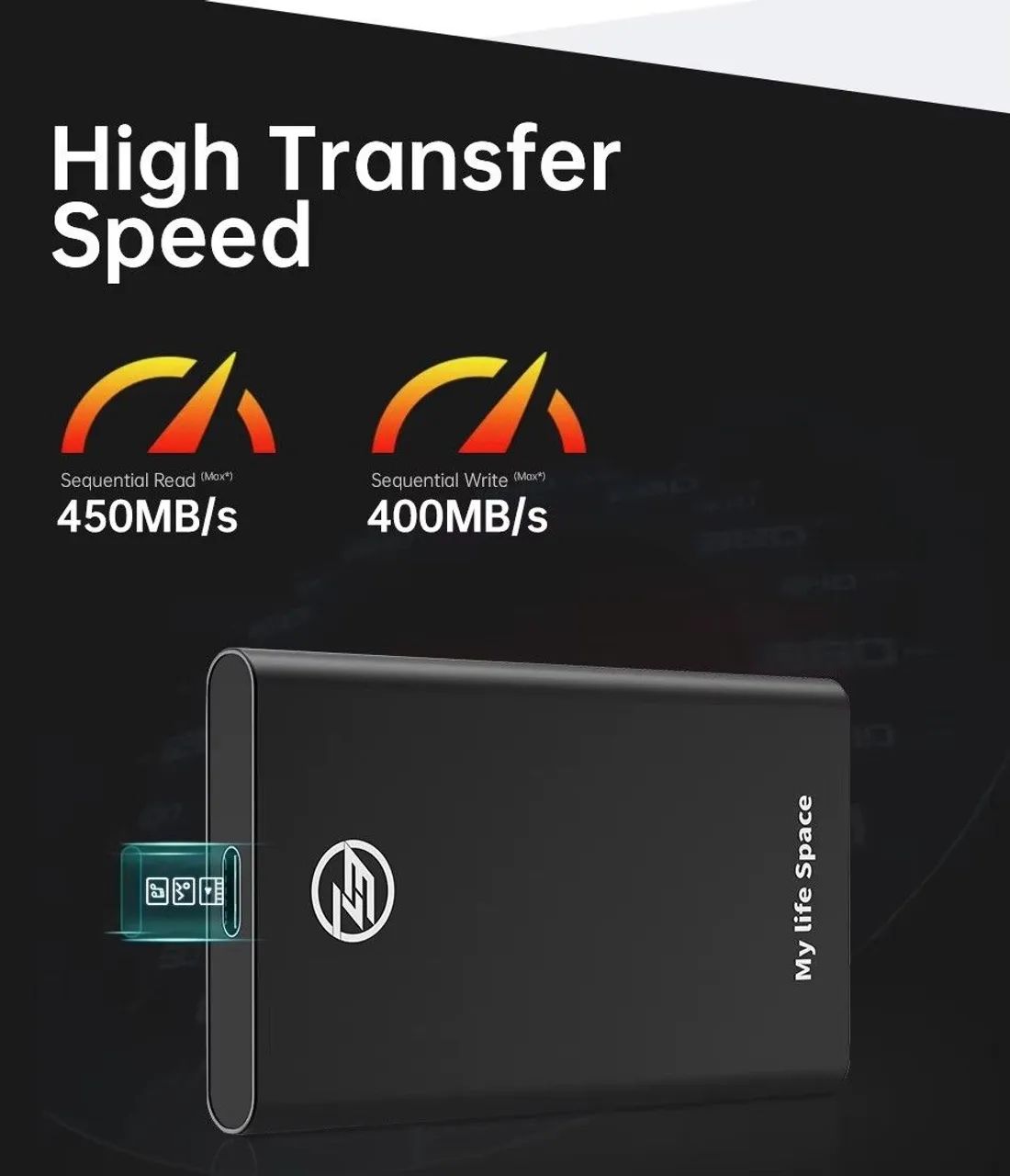 SSD KingSpec 480gb Externo - Foto 3