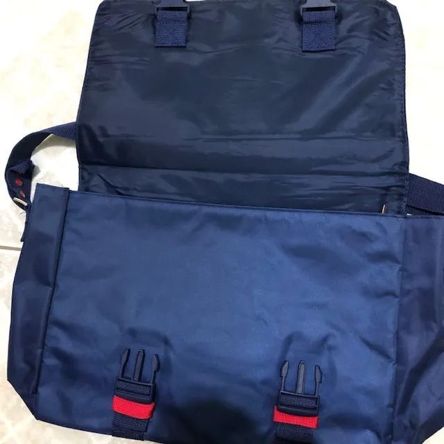 Bolsa de Ombro - Azul Marinho - Lacoste - 40 x 28 x 12 cm - Foto 3