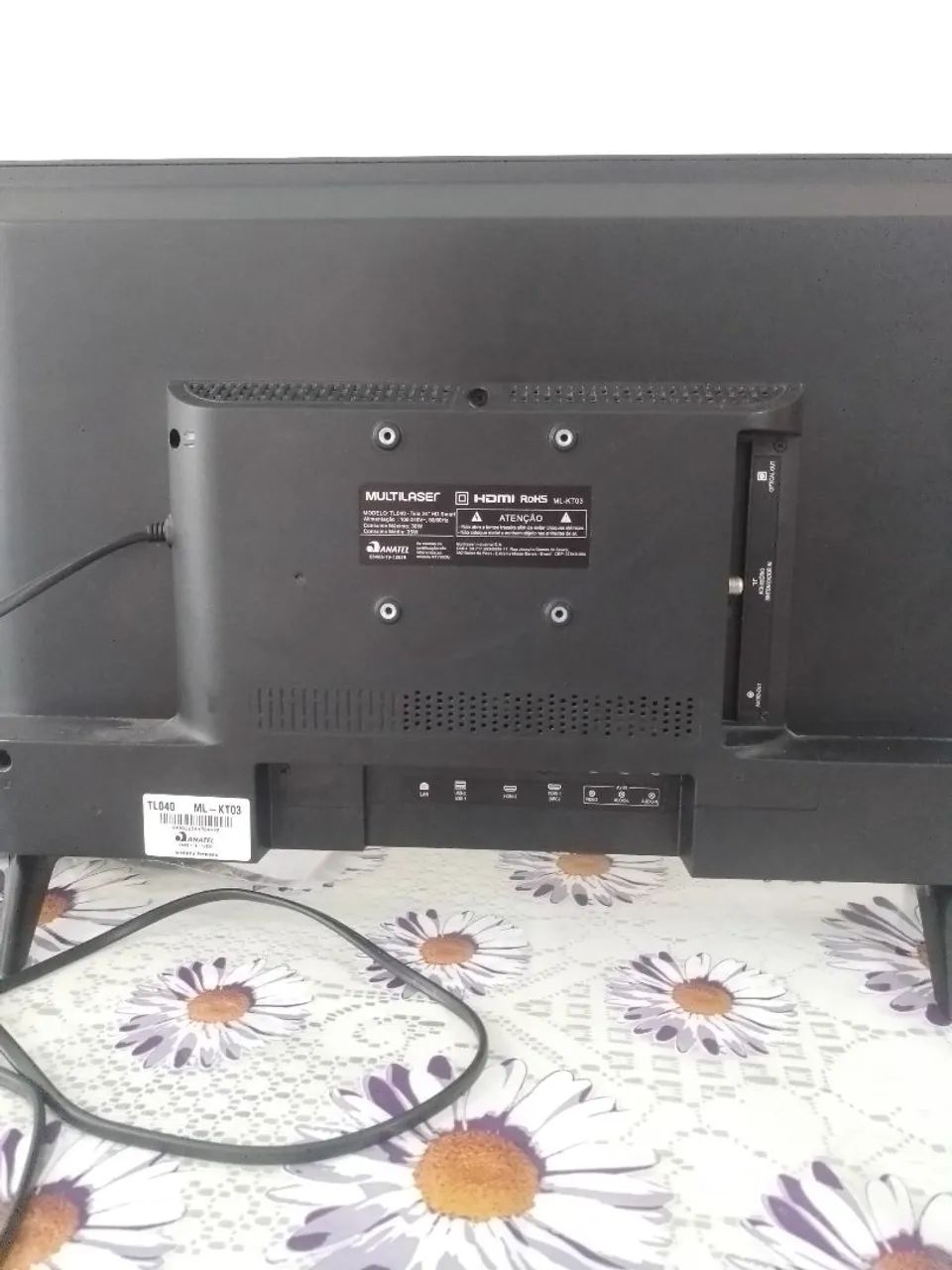 Tv TELA QUEBRADA MULTILASER 24 POLEGADAS... - Foto 5
