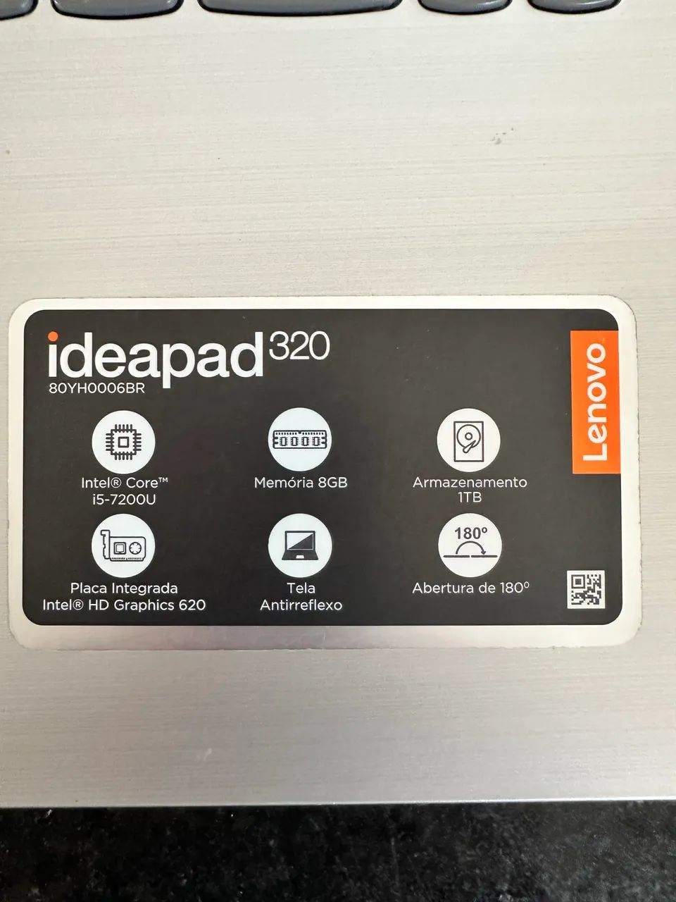 Notebook Le Novo Ideapad -320 15Ikb  + brinde uma capa case preto  - Foto 4