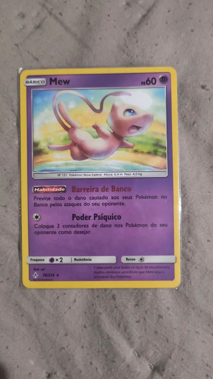 Carat pokémon mew