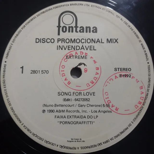 Disco de Vinil LP Disco Promocional Mix Def Leppard e Extreme - Foto 4
