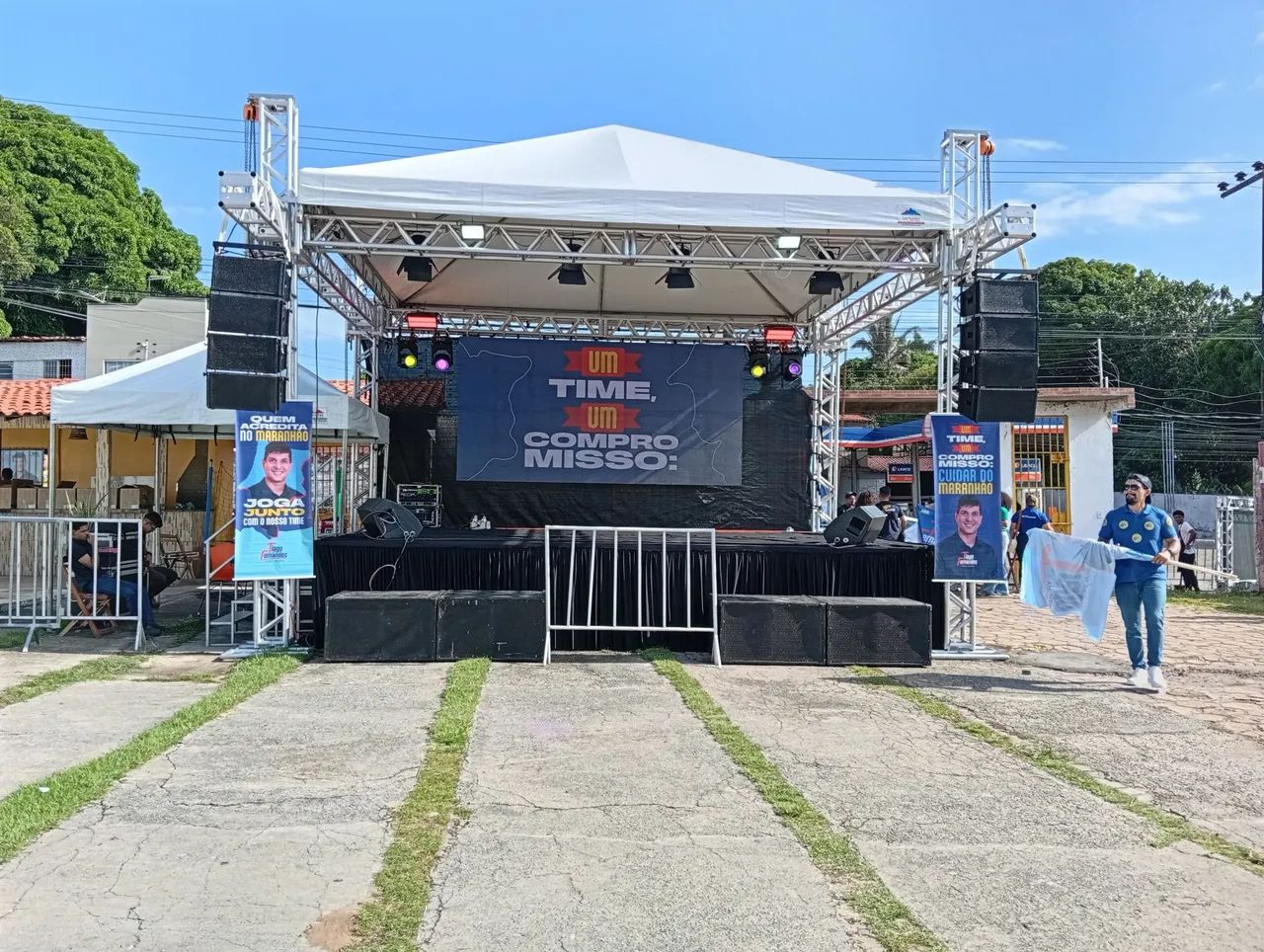 Som luz grid tenda e palco - Foto 5