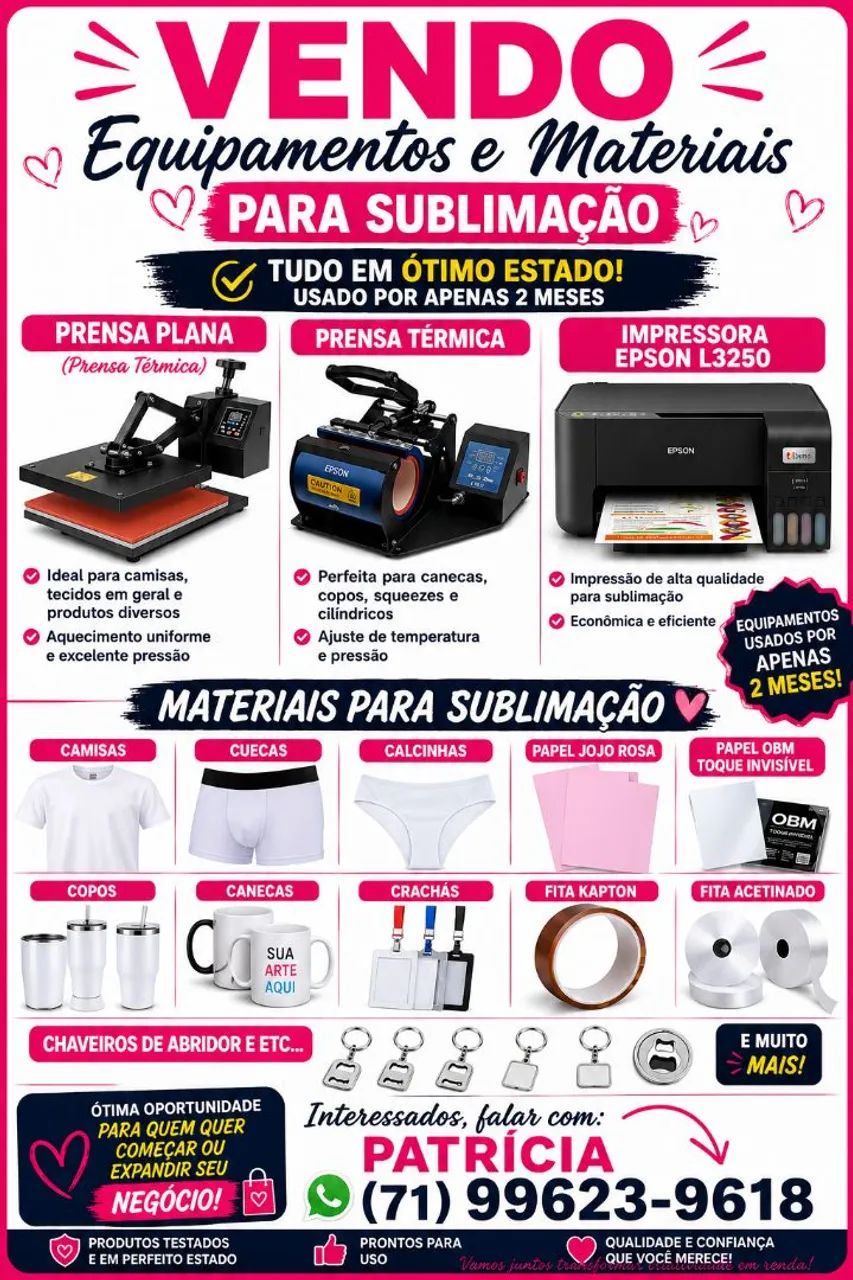 Máquinas sublimação 