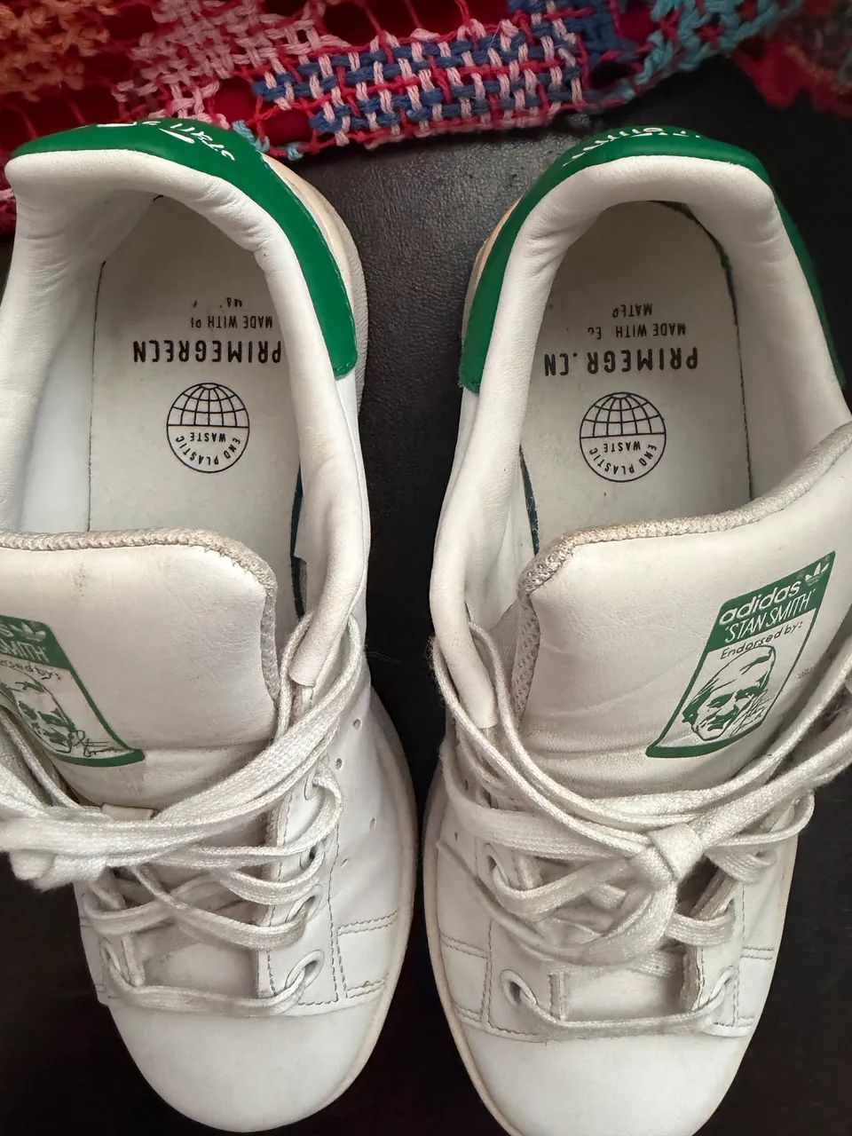 Tênis Adidas Stan Smith branco e verde - original - ótimo estado - Foto 2
