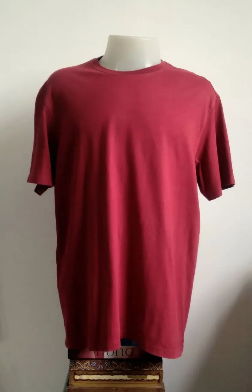 Camiseta Bordô Hering Tam G - Foto 3