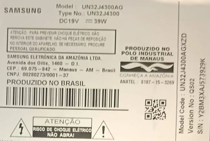 Com defeito: Smart Tv 32 Samsung UN32J4300AG - Foto 2