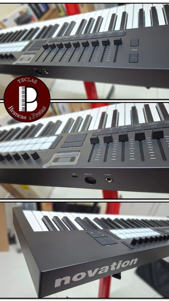 Teclado Controlador Novation Launchkey 61 MK4 - Zerado - Aceitamos