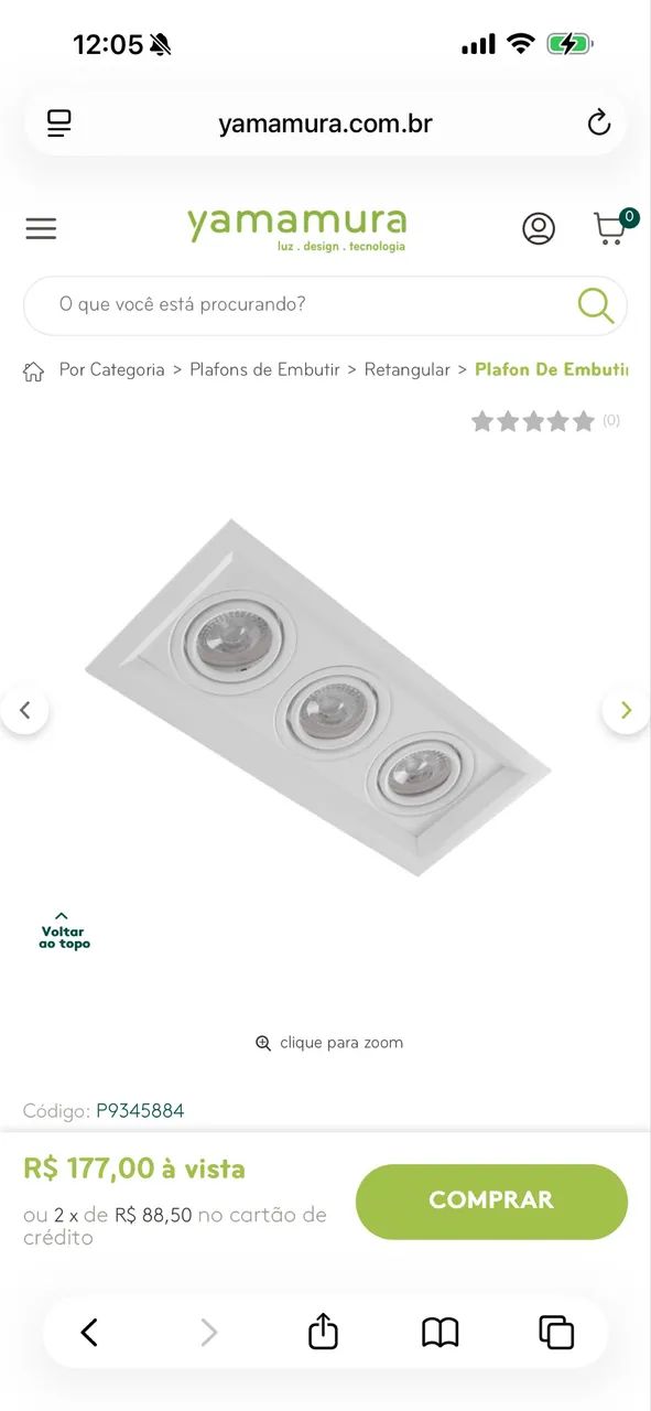 Luminária AR 111 com 3 lâmpada  - Foto 2