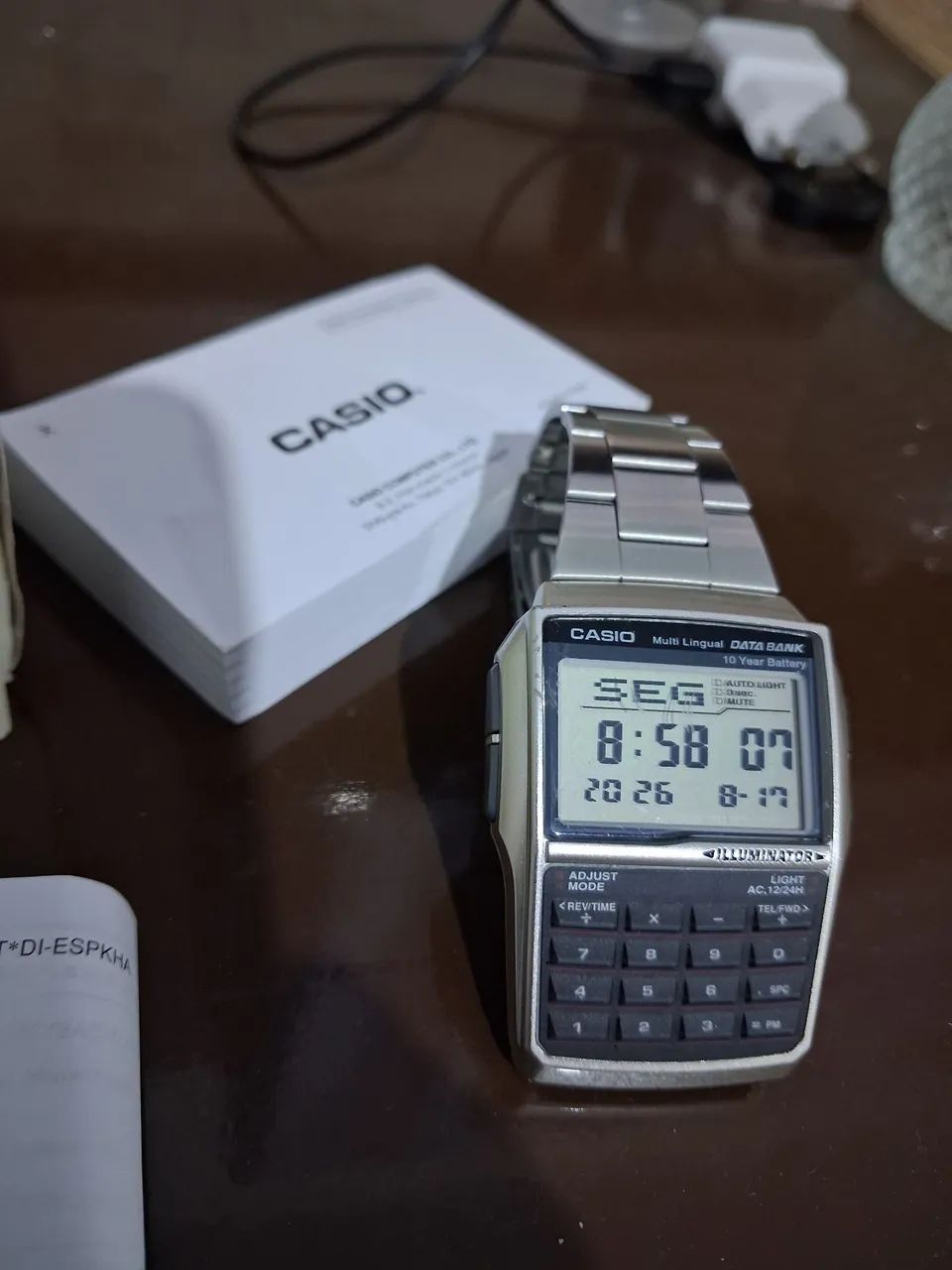 Relógio casio data bank 