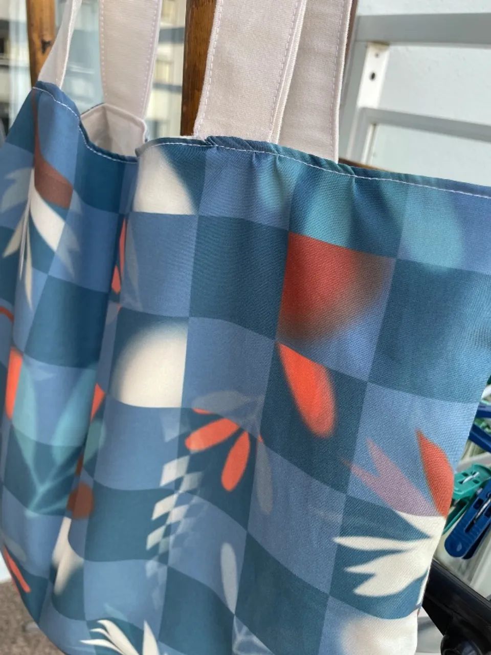 Ecobag Floral Azul  - Foto 2