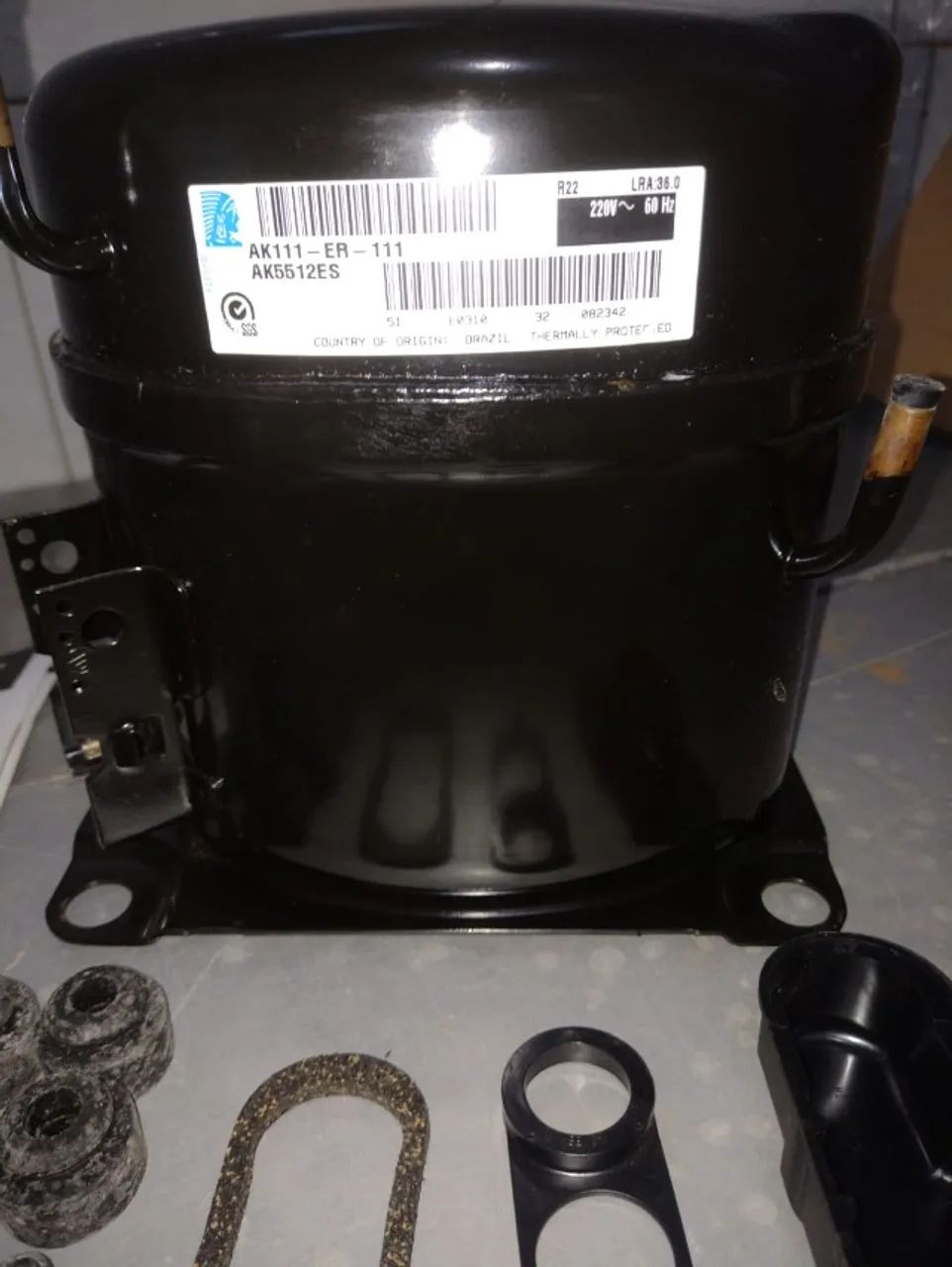 TECUMSECH - COMPRESSOR AK5512ES 4/5HP TECUMESCH - Foto 3