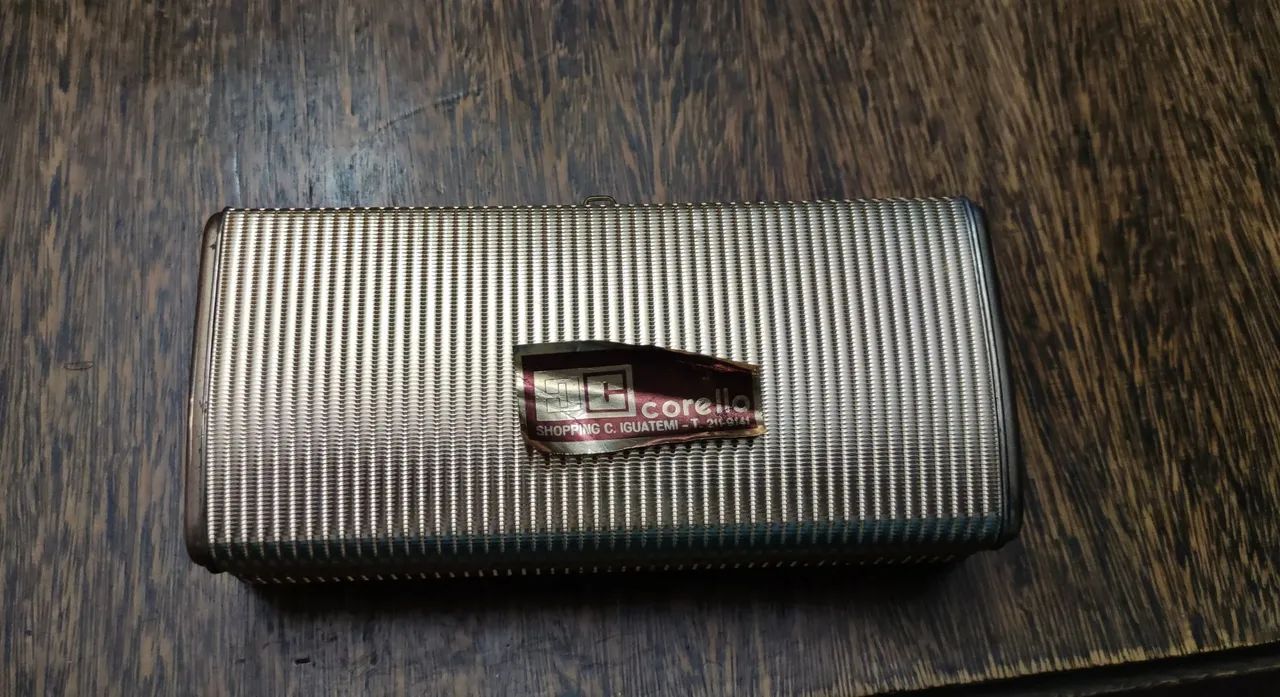 Bolsa Clutch Vintage Retrô Corello Dourada Anos 70/80 Com Caixa - Foto 2